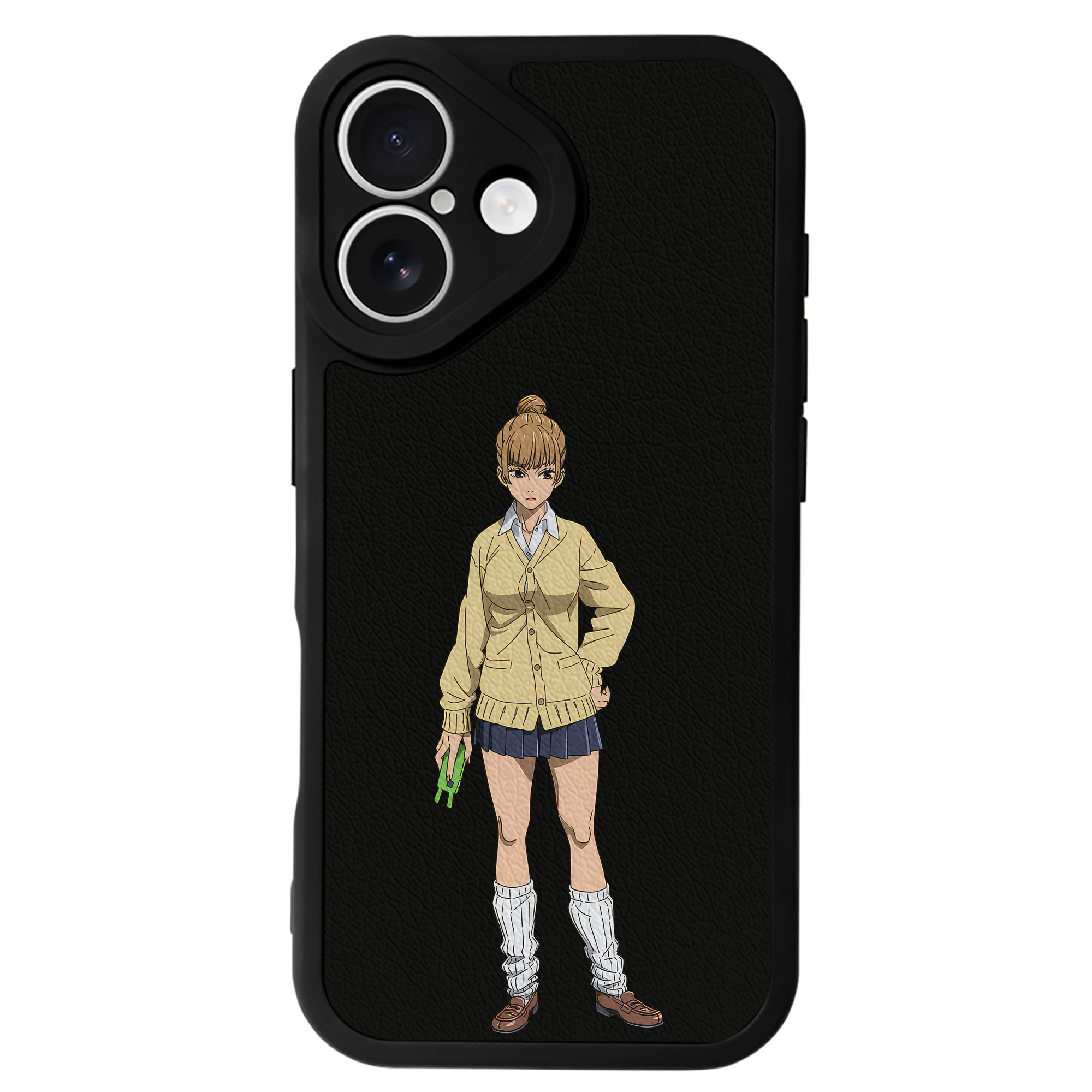 （画像用） 呪術廻戦 Jujutsu Kaisen 【iPhone 16シリーズ対応】シリコンスマホケース（レザー調） 材質：シリコン